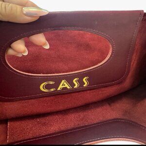 The Cass Clutch Burgandy - New Never Used